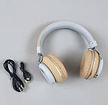 Навушники безпровідні C 57879  бездротові Bluetooth коричневого кольору , радіо, мікрофон, фото 2