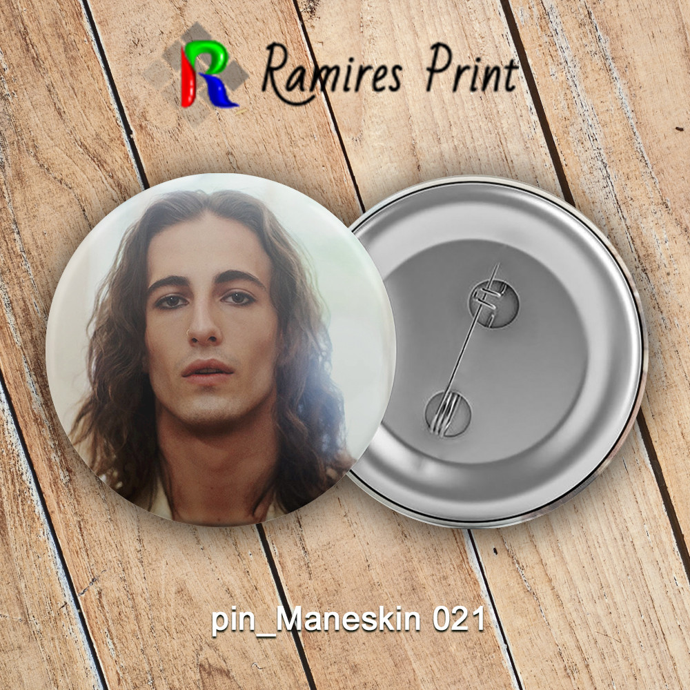 Значок 44 мм рок Maneskin 021