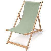 Крісло-шезлонг, садове крісло складане, темно-зелене