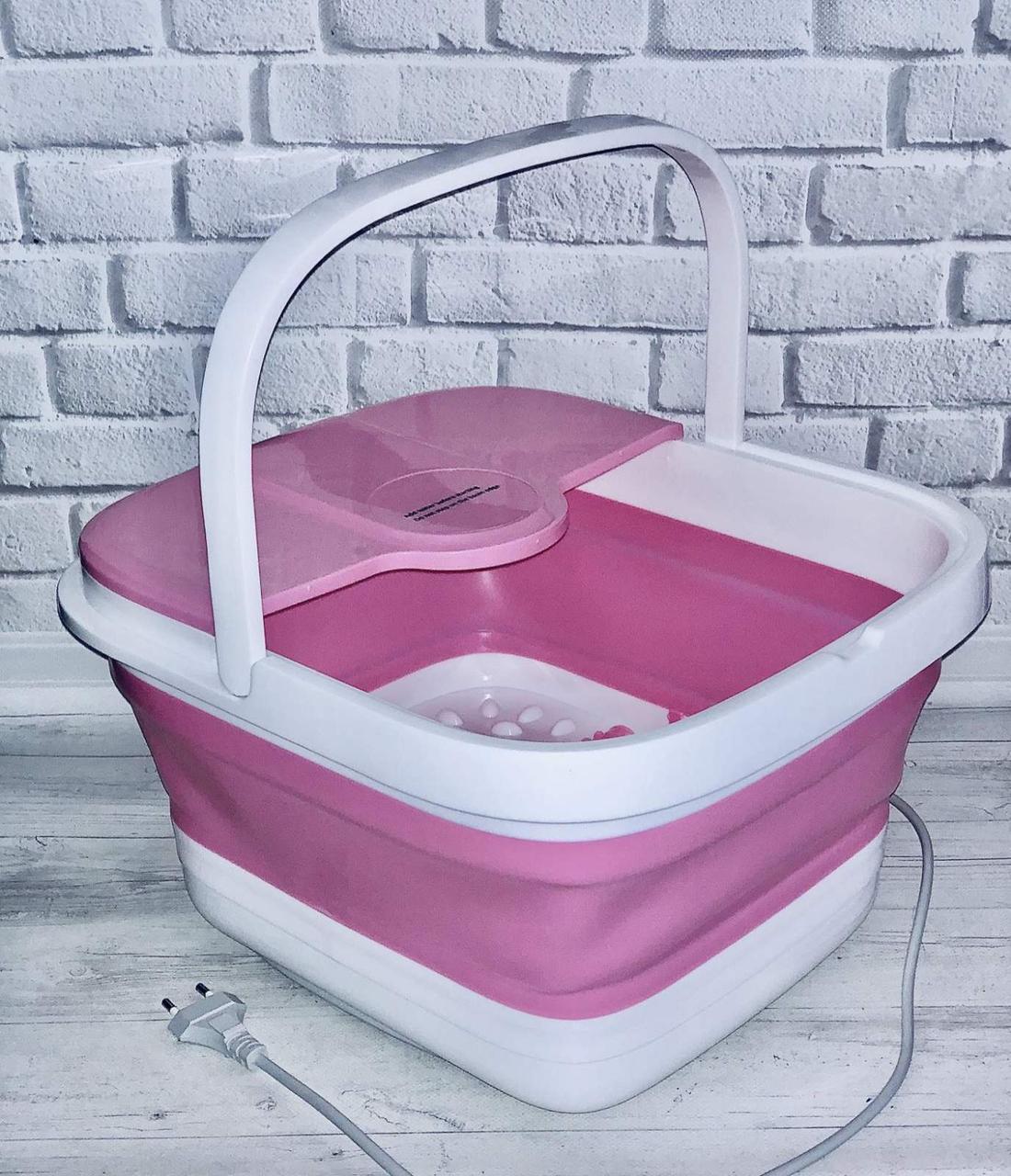 Гідромассажна ванна для педикюру складна RF-368Z, рожева