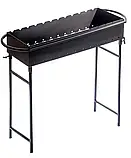 Універсальний Мангал зі знімними ніжками на 12 шампурів 3 мм, фото 3