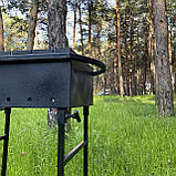 Універсальний Мангал зі знімними ніжками на 6 шампурів 2 мм, фото 4
