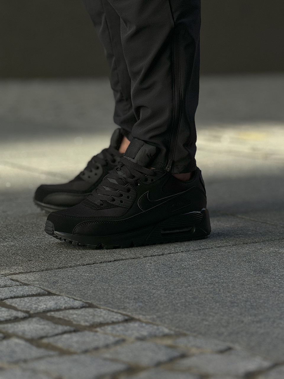 air max 90 surplus black on feet