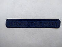 Аплікація для одягу Urban style wear 12 х 1,7 см темно-синя