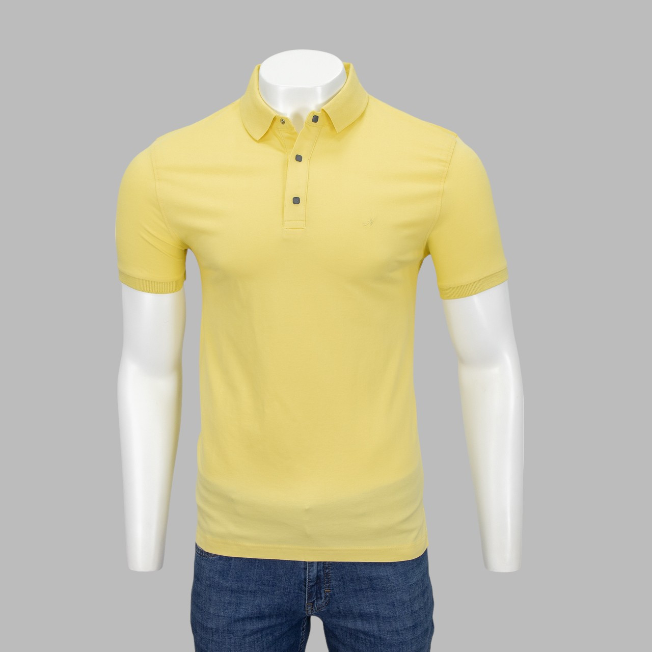 Футболка чоловіча NOVEL G-5080 YELLOW 95% бавовна 5% еластан XXL(Р)
