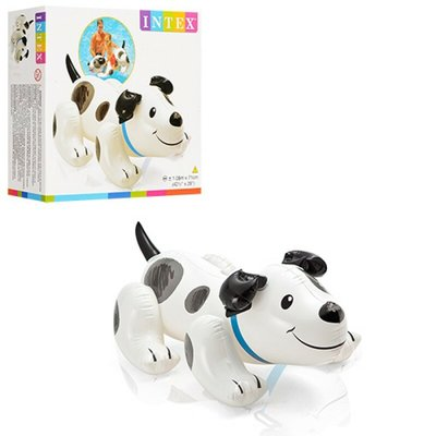 Дитячий надувний плотик Intex 57521 Цуценя з ручками 108 х 71 см, фото 1