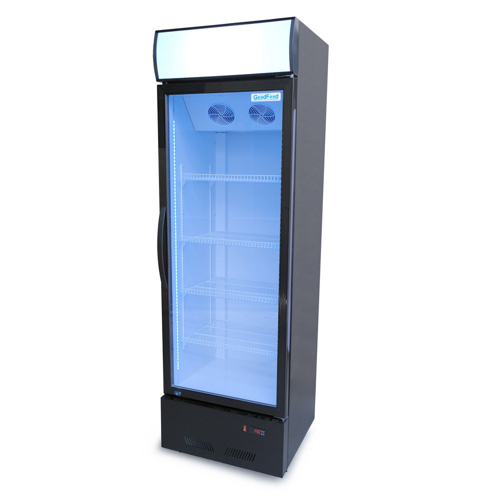 Шафа холодильна для напоїв 310 л GoodFood BC360BW2LEDCOL black-white