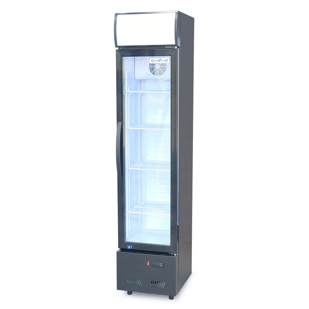 Шафа холодильна для напоїв 135 л GoodFood BC160BW2LED Black-White