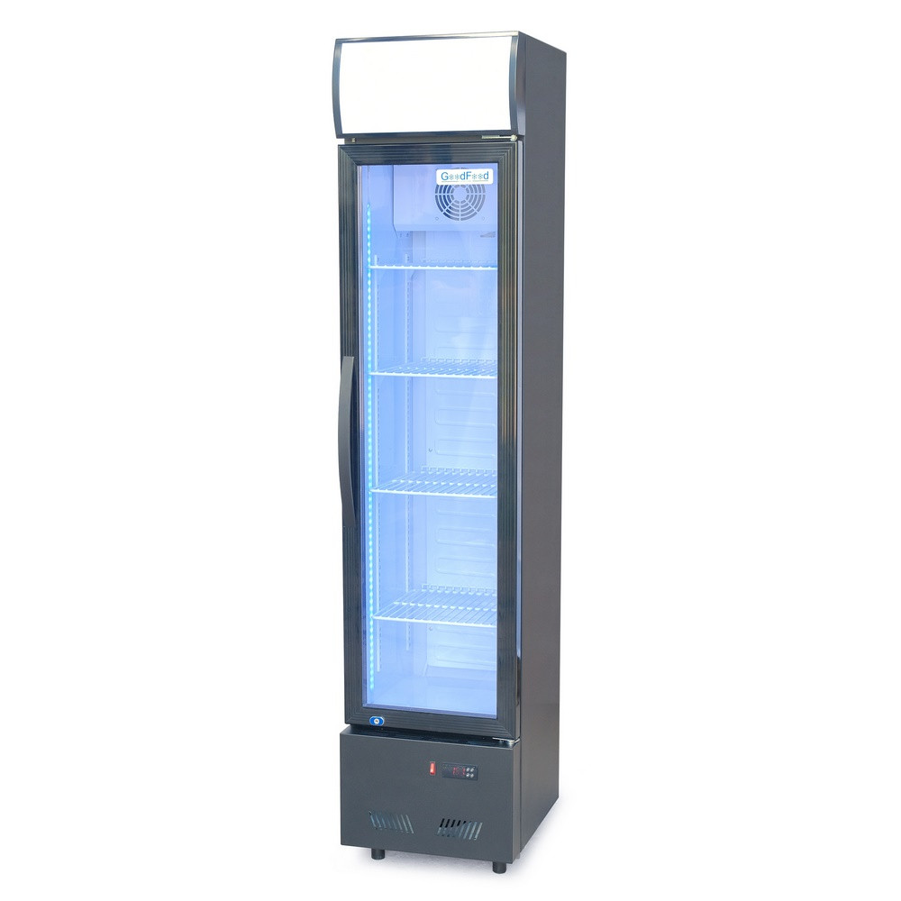 Шафа холодильна для напоїв 135 л GoodFood BC160BW2LEDCOL black-white