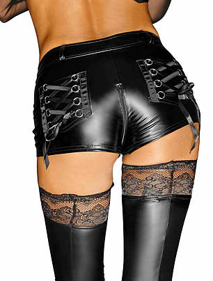 Шортики Noir Handmade F138 Powerwetlook shorts — M, фото 3