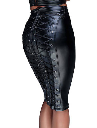 Юбка Noir Handmade F152 Powerwetlook pencil skirt - 3XL, фото 1