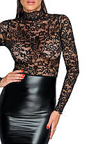 Платье Noir Handmade F228 Midi dress with soft lace top - L, фото 4