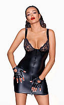 Плаття Noir Handmade F254 Powerwetlook mini-dress — XL, фото 4