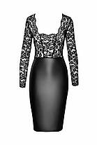 Платье Noir Handmade F295 Euphoria lace and wetlook midi dress - S, фото 5