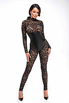 Комбинезон Noir Handmade F299 Enigma lace catsuit with underbust bodice - XXL, фото 5