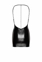 Платье Noir Handmade F307 Mirage wetlook mini dress with jewelry rhinestone chain - L, фото 6