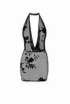 Платье Noir Handmade F313 Mythos mini flocked mesh dress with jewelry rhinestone chain - 3XL, фото 6