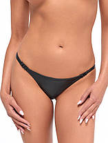 Трусики Noir Handmade P012 Wild crocodile wetlook thong with double opening - XXL, фото 4