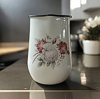 Глечик емальований 2.5л Троянда молочна Idilia 2311/2