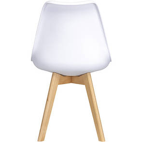 Стілець у скандинавському стилі БІН Doros, 49х43х84 білий, фото 2