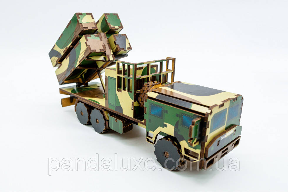 Дерев'яний 3D конструктор ЗРК NASAMS 160 деталі Насамс, фото 1