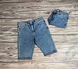 Жіночі джинсові подовжені шорти великого розміру