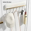 Настінний клейкий вішак із гачками, тримач для посуду з 6 гачками 207631, фото 6