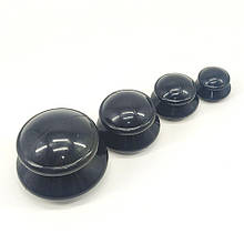 Банки силіконові для вакуумного масажу чорний