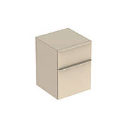 SMYLE SQUARE тумба 45*60*47см, з 2 ящ., колір пісочно-сірий/фарбований високоглянцевий, пісочно-сірий/з