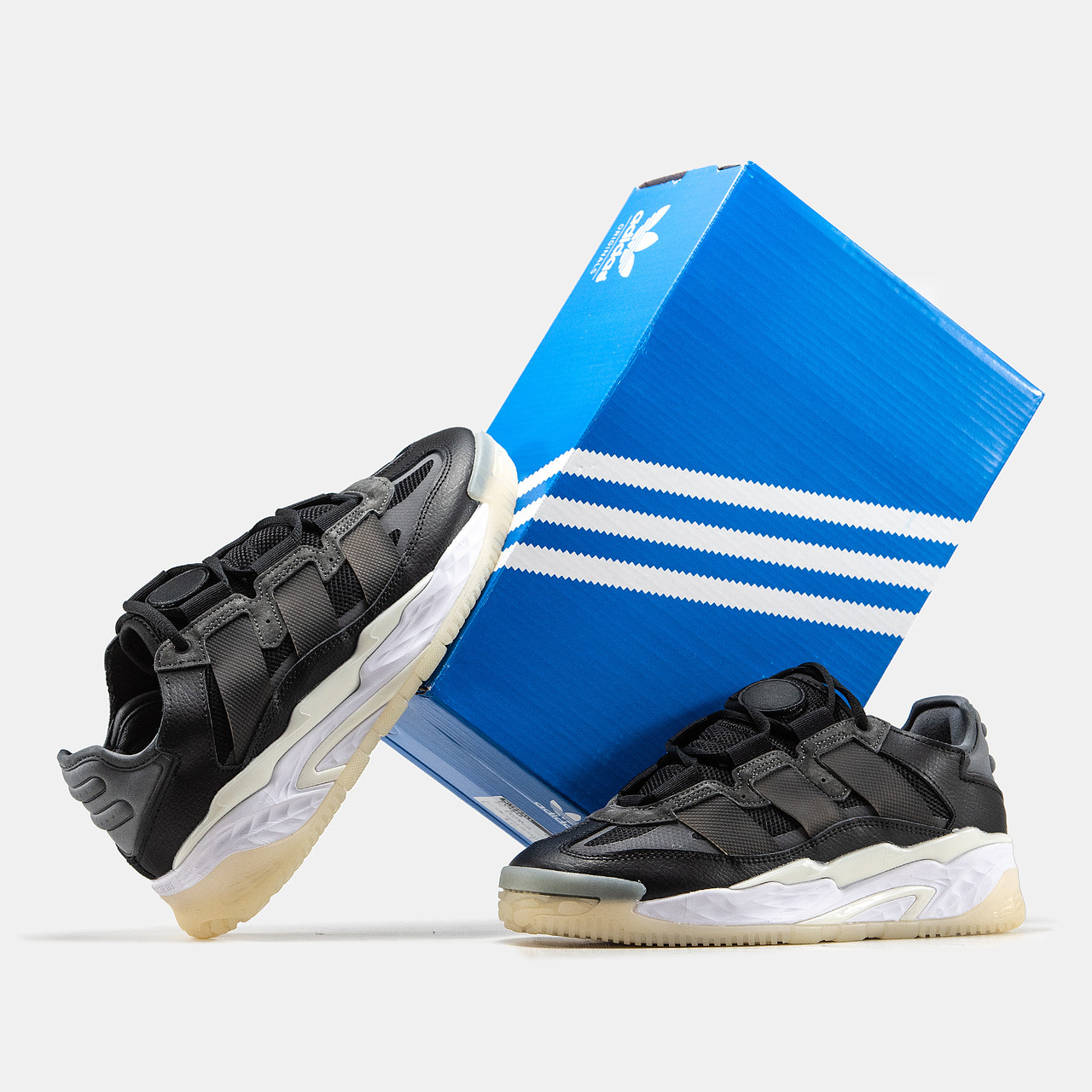 Кросівки чоловічі чорні Adidas Niteball (05597)
