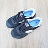 Жіночі кросівки New Balance 574 Dark Grey (Сірі) Взуття Нью Баланс 574 замш сітка повсякденні демісезон В'єтнам, фото 4