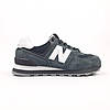 Жіночі кросівки New Balance 574 Dark Grey (Сірі) Взуття Нью Баланс 574 замш сітка повсякденні демісезон В'єтнам, фото 2