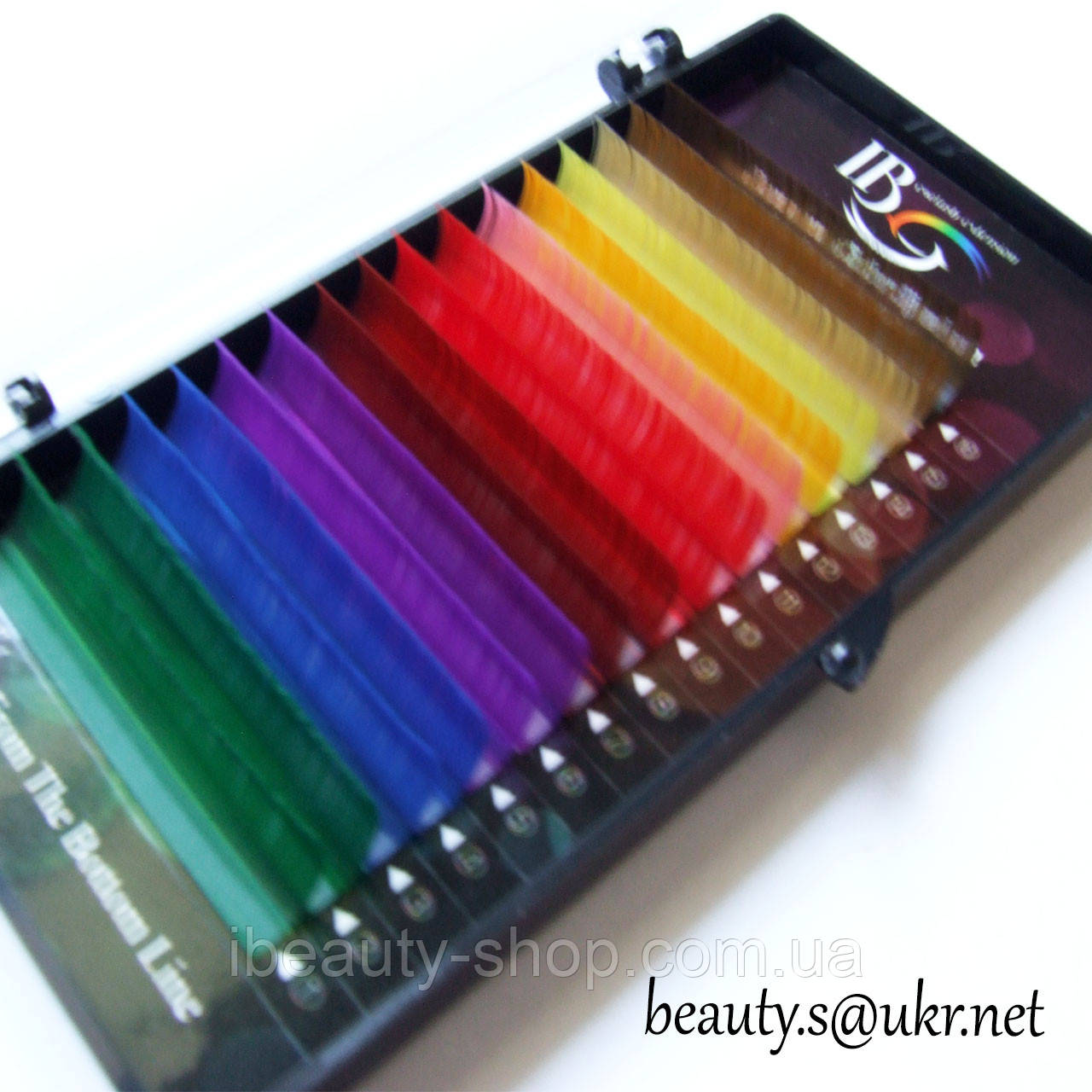 Вії I-BEAUTY Веселка CC 0,15-12 (12 ліній), фото 1