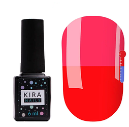 Гель-лак Kira Nails Termo №T11, 6 мл (червоний, при нагріванні - яскраво-рожевий)