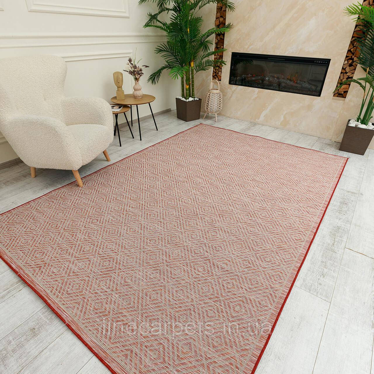 Безворсовий килим MULTI PLUS 7503 sienna red, фото 1