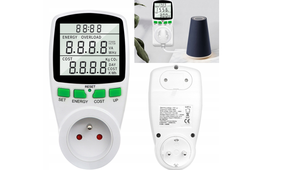 Лічильник споживання електроенергії 16 А Mar-Pol Ваттметри лічильники електроенергії, фото 1