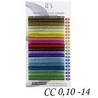 Вії I-BEAUTY Веселка CC 0,10-14 (12 ліній)