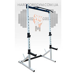 Стійки для присідання, жима лежачи та стоя, під штангу зі страховкою та турнік БІЛІ