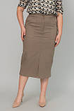 Стрейчева спідниця-олівець Аріна великих розмірів 50, фото 2