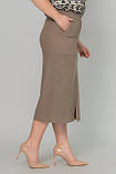 Стрейчева спідниця-олівець Аріна великих розмірів 50, фото 3