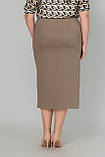 Стрейчева спідниця-олівець Аріна великих розмірів 50, фото 4