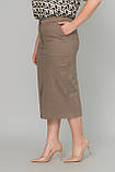 Стрейчева спідниця-олівець Аріна великих розмірів 50, фото 6