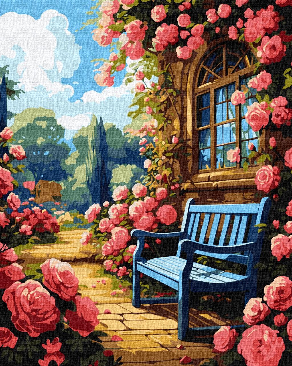 Картина за номерами Пейзаж. Квітучий сад 40*50 см Ідейка KHO 6335