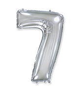 Фольгована цифра Flexmetal (80см) "7" Срібло
