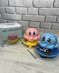 Іграшка для ванни Восьминіг-фонтанчик 2 в1 зі світловими та звуковими ефектами. 7018