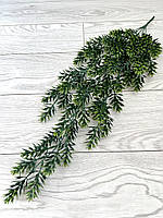 Штучна, ампельна зелень. Кущ підвіс (зелений із напиленням, 75 см), фото 9