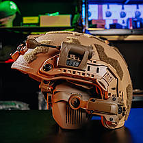 Кевларовий комплект Шолом FAST SHC BURAN 3.0 + Навушники Walker's Razor + Кріплення "Чебурашка" + Ліхтар + Кавер, фото 3