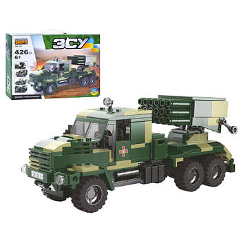 Дитячий конструктор ЗСУ LIMO TOY (військова техніка-гранатомет, фігурки 2 шт, 426 дет, в коробці) KB 194