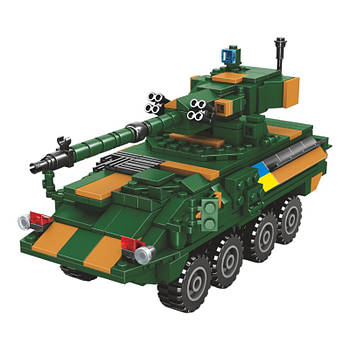 Дитячий конструктор ЗСУ LIMO TOY (військова техніка, танк, 378 дит, у коробці) KB 1127