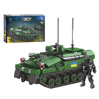 Дитячий конструктор ЗСУ LIMO TOY (військовий, бронетранспортер, фігурки, 573 дит, в коробці) KB 1112